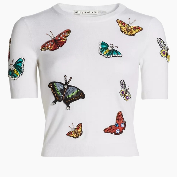 Alice + Olivia Tops - ALICE + OLIVIA Butterfly Top